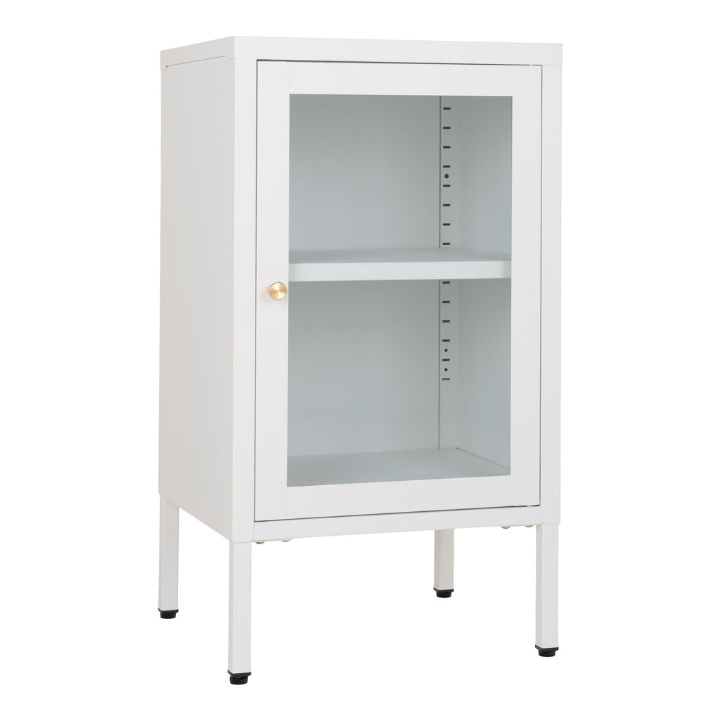 Dalby Cabinet - Cabinet with glass door, white